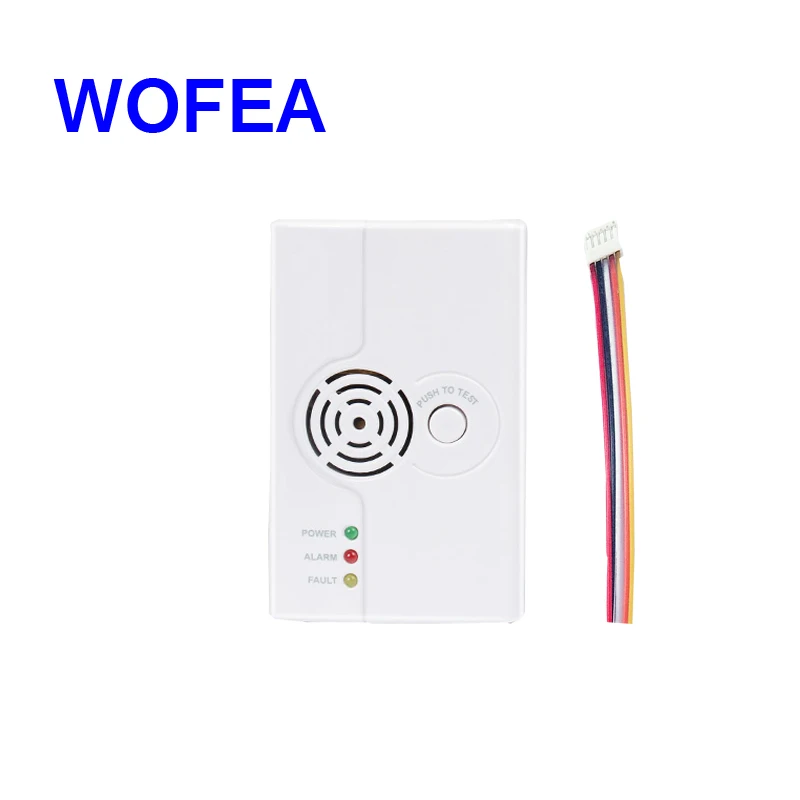 Wofea CE ROHS Утвержденный проводной сети детектор утечки газа LPG сигнализации Сенсор