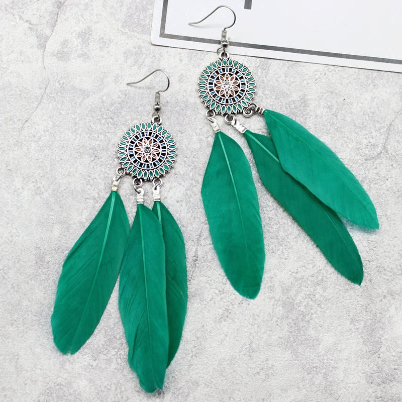 Женские эмалированные серьги-Подсолнухи в богемном этническом стиле | Украшения