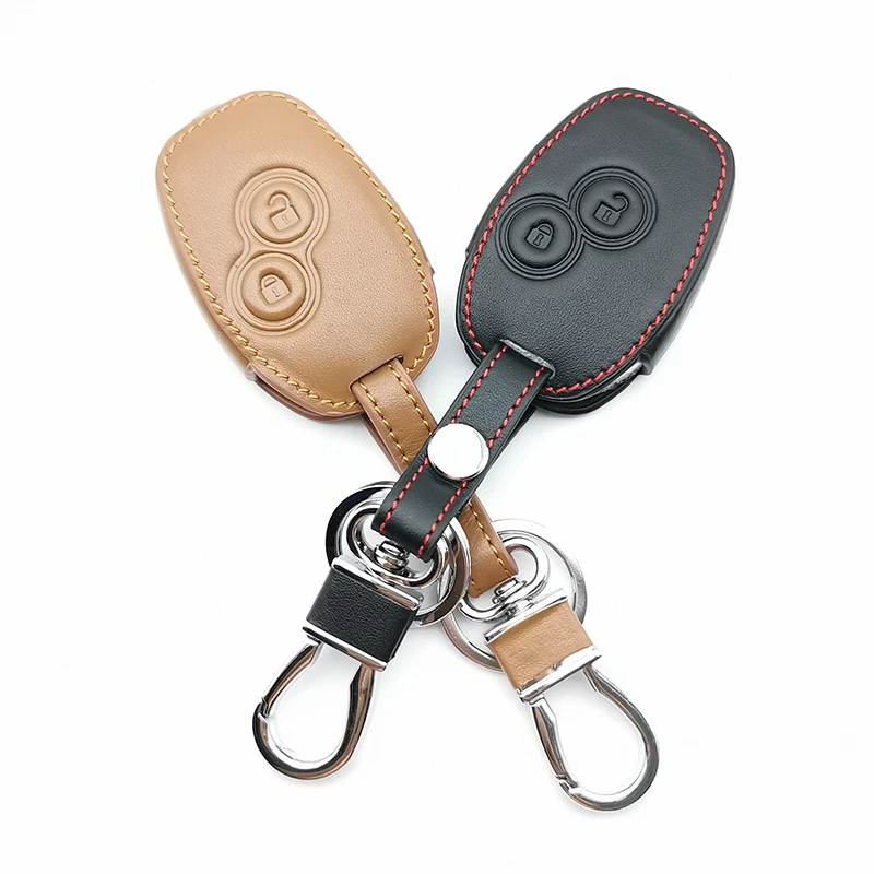 Fashion Style Soft Texture Leather 3 Buttons Remote Case Cover Car Key For Renault Dacia Logan Sandero Clio Kangoo Master Trafic |