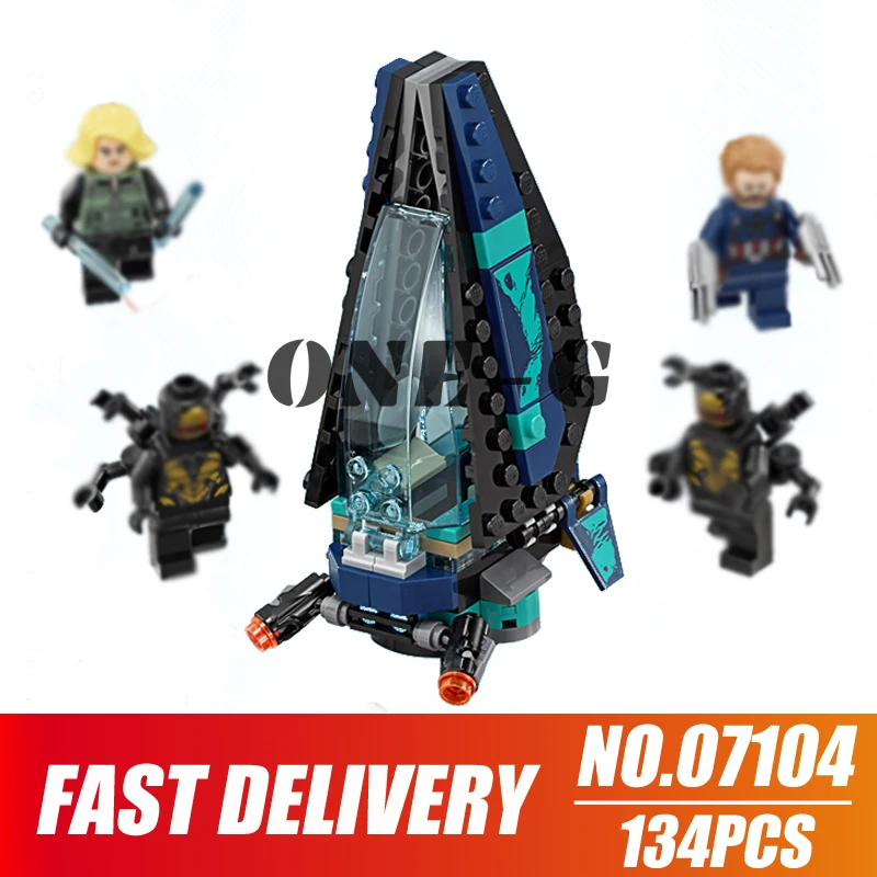 Строительные блоки Outrider Dropship Attack 07104 134 шт совместимые legoingly Marvel 76101 кирпичи