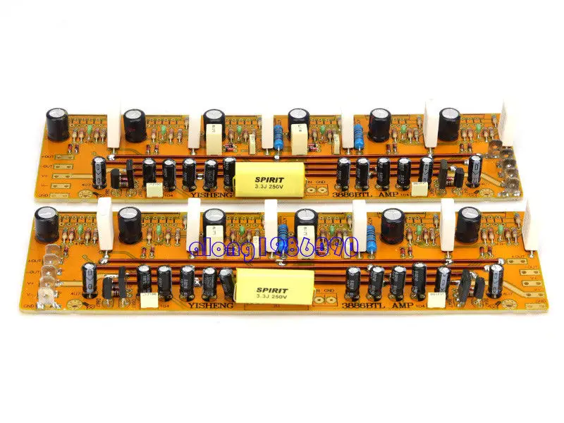 GZLOZONE одна пара Assembeld LM3886 Amp доска база на JEFF Rowland Amp 360 Вт+ 360 Вт L11-4