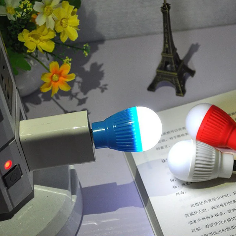 USB светодио дный свет книга мини лампа для чтения высокая яркая книга света Портативный лампы светодио дный USB лампа для Тетрадь компьютер Мощность банк случайный
