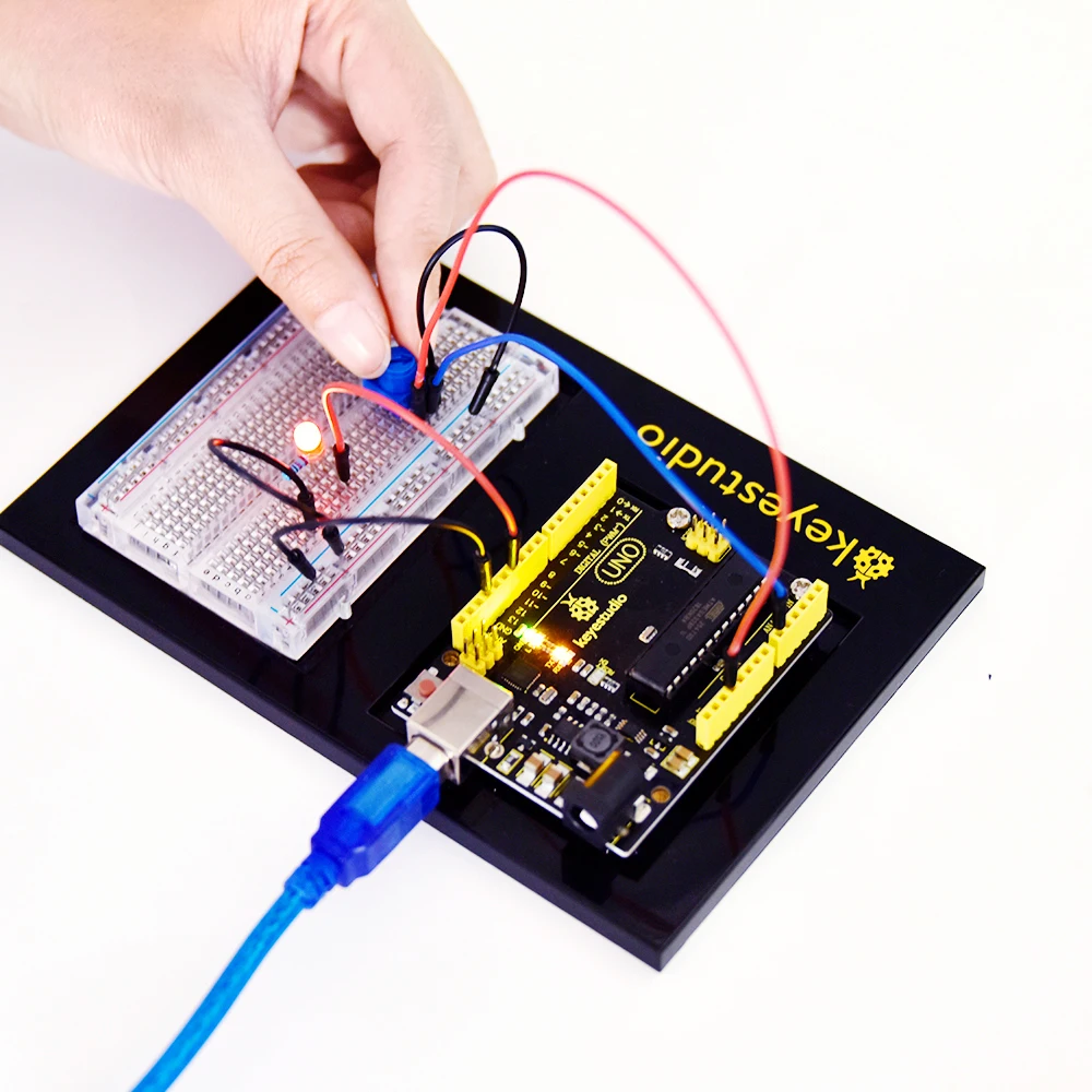 Keyestudio конечный стартер комплект/робот автомобильный комплект для Arduino маленький изобретатель(нулевой обучения робот ардуино