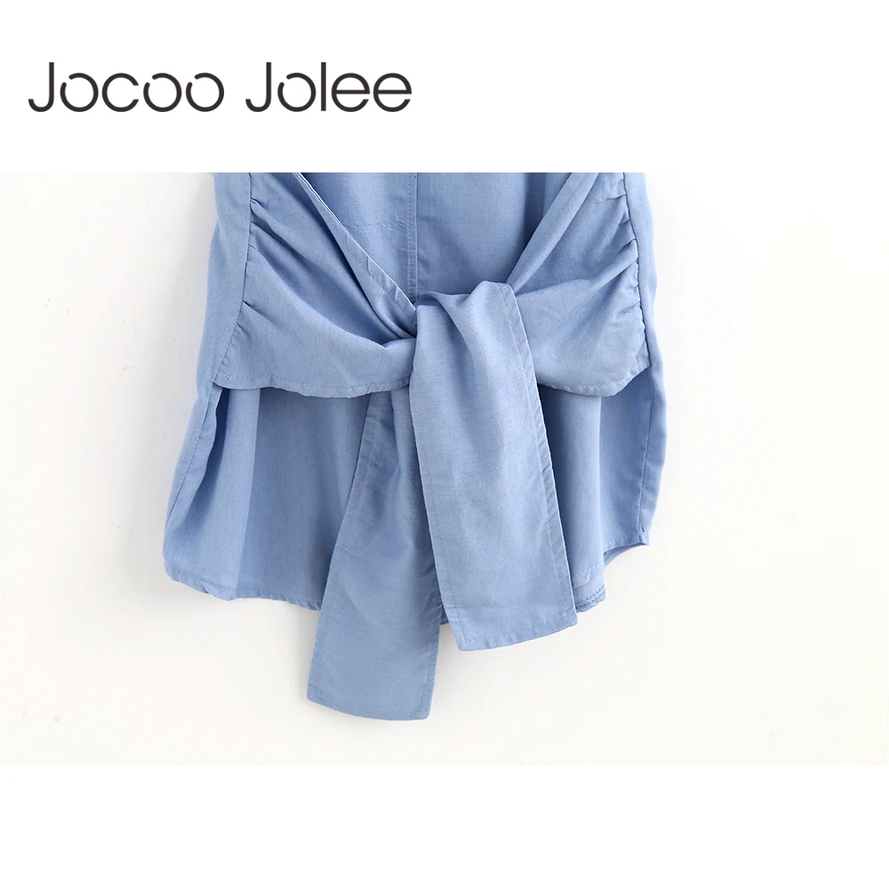 Jocoo Jolee повседневное женское платье с круглым вырезом модное прямое на шнуровке