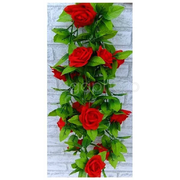 Лидер продаж искусственный плющ искусственные растения цветок роза красный