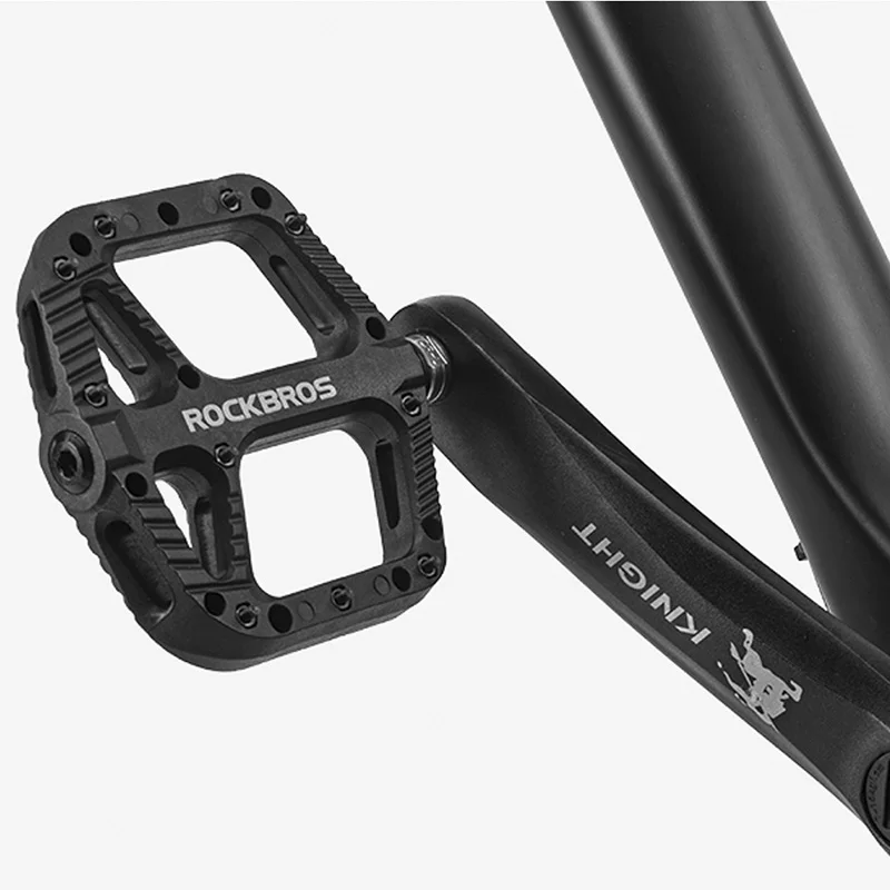 ROCKBROS велосипедные педали для шоссейного велосипеда BMX, Плоские Педали для горного велосипеда, нейлон, много цветов, MTB, для велоспорта, спортивные ультралегкие аксессуары 355 г