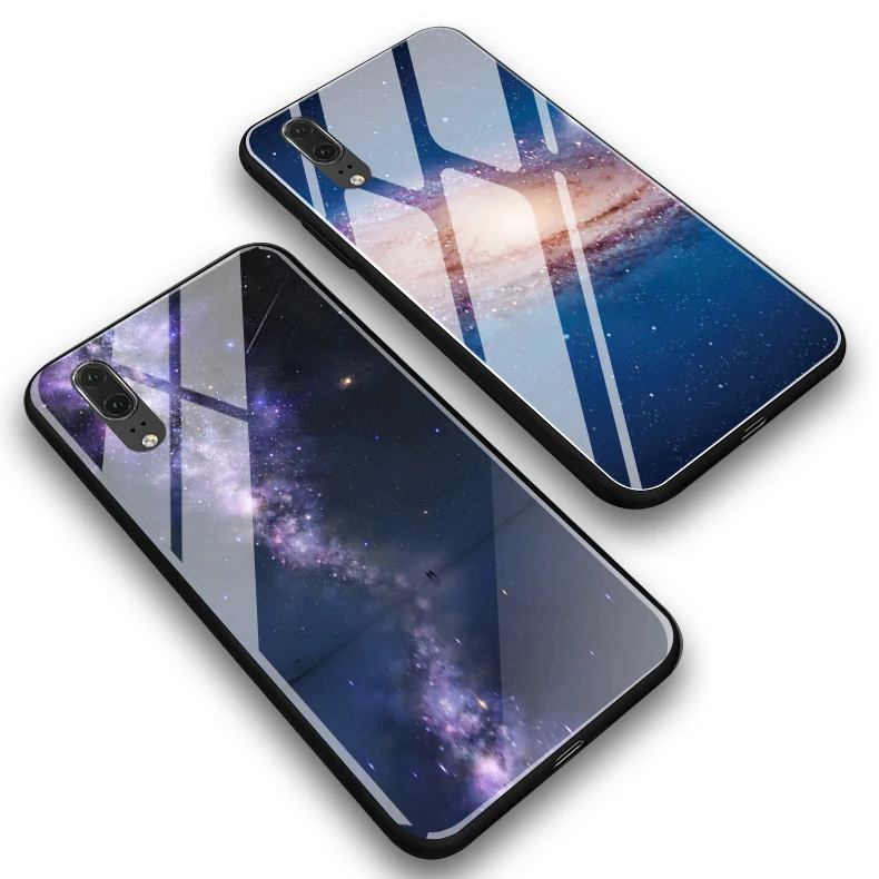 Роскошный чехол из закаленного стекла для телефона HUAWEI P20 30 PRO lite Mate 20 Pro X Nova 3 4 E i Star