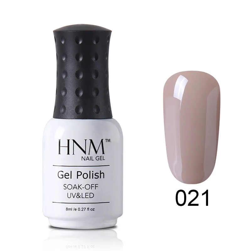 NU021 HNM телесный цвет серия 8 мл УФ-гель для ногтей замачиваемый Гель-лак основа верхнее покрытие лак для нейл-арта геллак Полупостоянный Гель-лак - Цвет: NU021