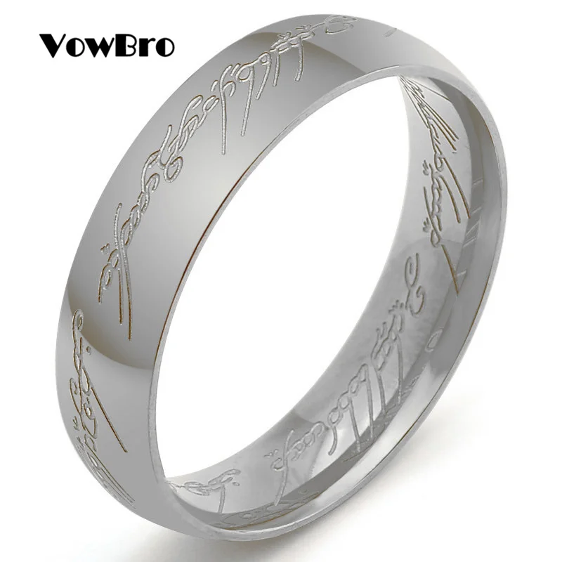 Wowbro новое кольцо из нержавеющей стали Властелин одного кольца для влюбленных