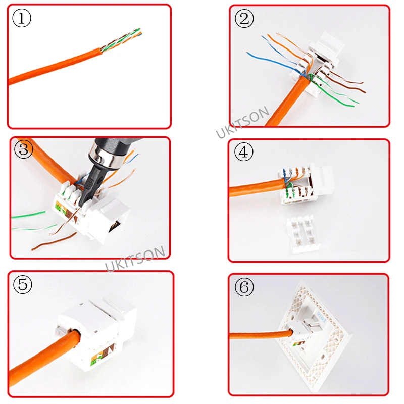 4 разъема Super Cat.6 RJ45 настенная пластина T568A/B CAT 6 тип интернет покрытие