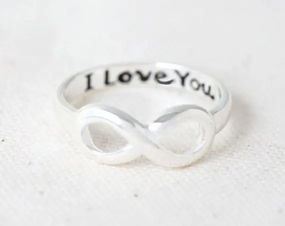 yiustar 2016 Classical Love Rings Jewelry Infinity Ring Letter Message Eternity for Women R019 | Украшения и аксессуары