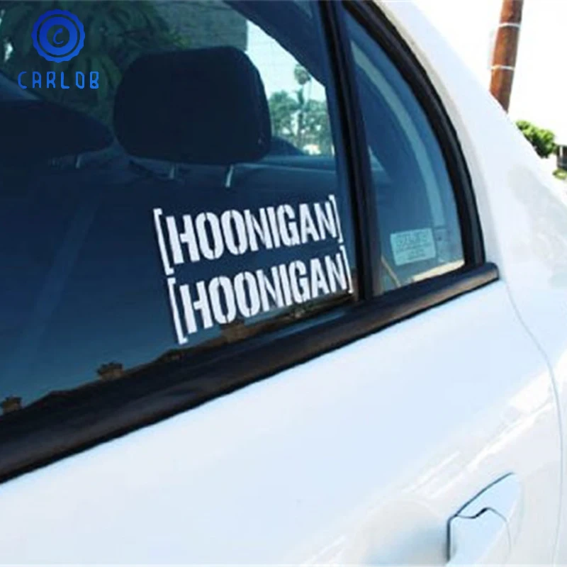 Carlob двойной HOONIGAN водонепроницаемый стикер винил JDM Kendo автомобиль дрейф Хун Европейский турбо тюнер двери автомобиля украшения окна наклейка