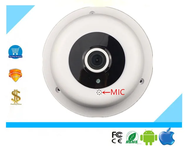 Панорама рыбий глаз интегрированная ip камера 1080P 25fps XM530 + Sony IMX307 180 градусов H.265
