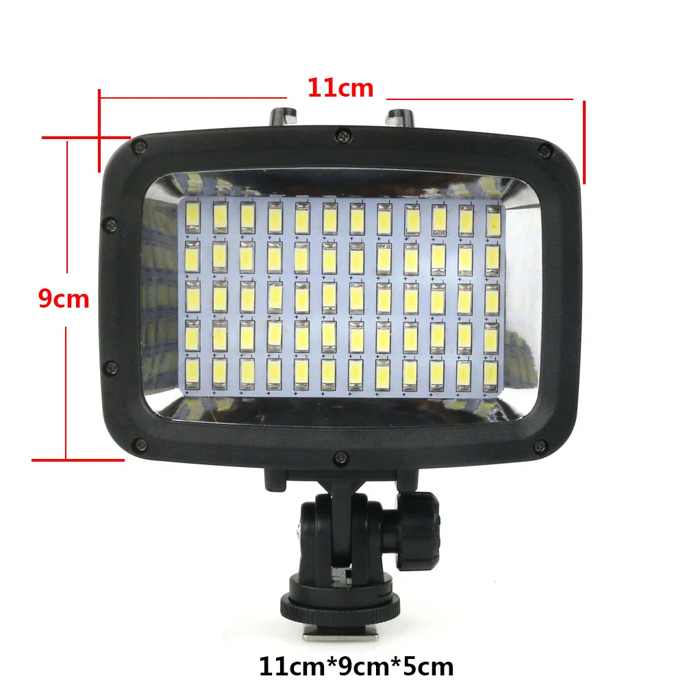 Подводные Водонепроницаемые светодиодные вспышки 45 м с перезаряжаемой батареей