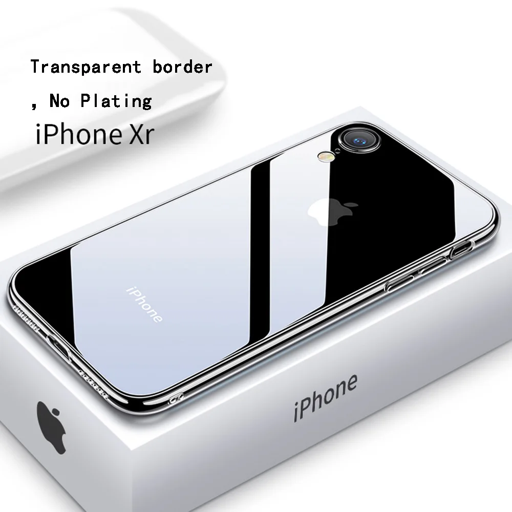 Ультратонкий прозрачный силиконовый мягкий ТПУ чехол для 7 8 6 6s Plus X XS MAX XR
