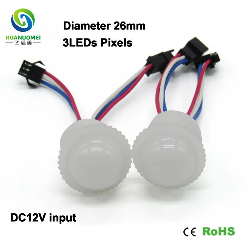 Модифицируемый пиксель 3smd 12 В rgb 26 мм 3 светодиода UCS1903 цифровой светодиодный