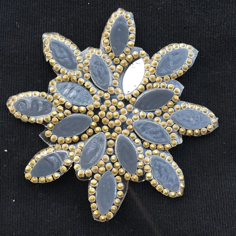 1 шт./лот нашивки с хрустальными цветами аппликация стразы горячей фиксации для