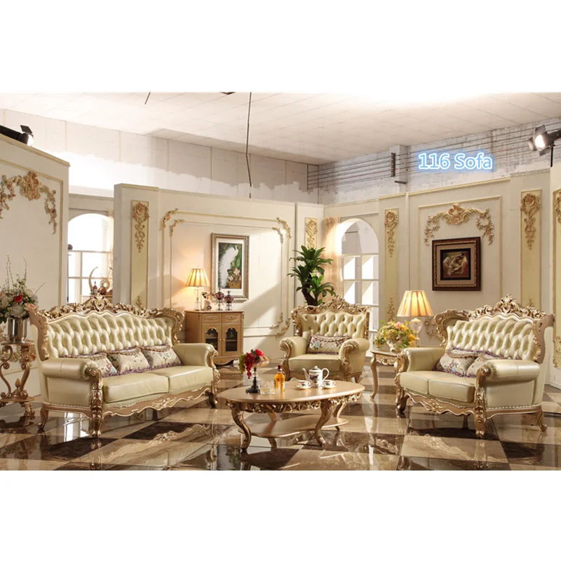 Высокое качество Geunie кожаный материал гостиной диван набор|Наборы для гостиной| |