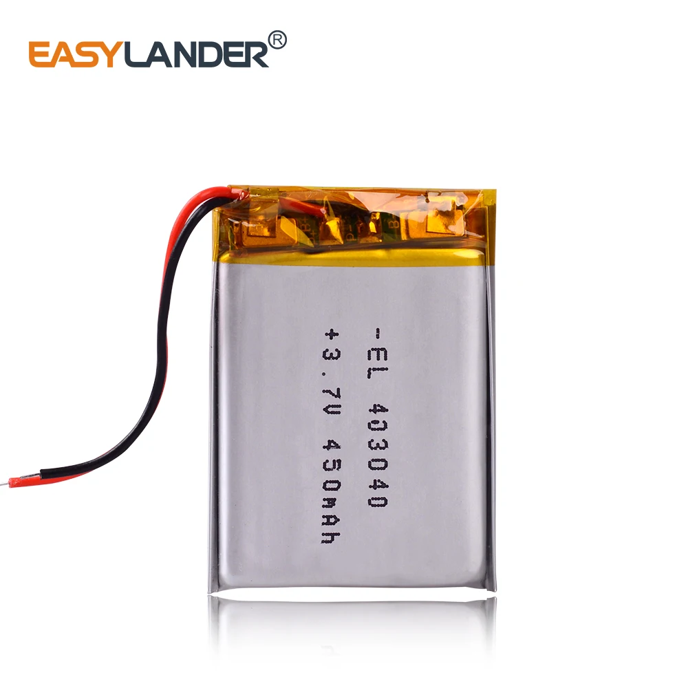 

3.7V lithium polymer battery 403040 450mAh for player xduoo x2 replaced