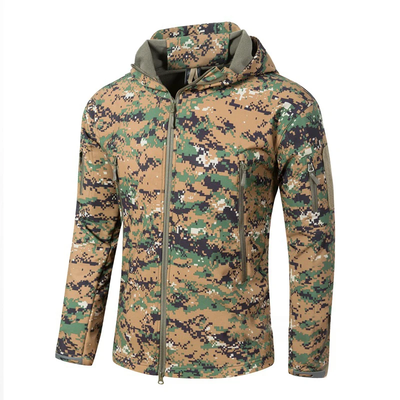 Для мужчин Softshell Пеший Туризм куртка ветрозащитный Теплый альпинист открытый