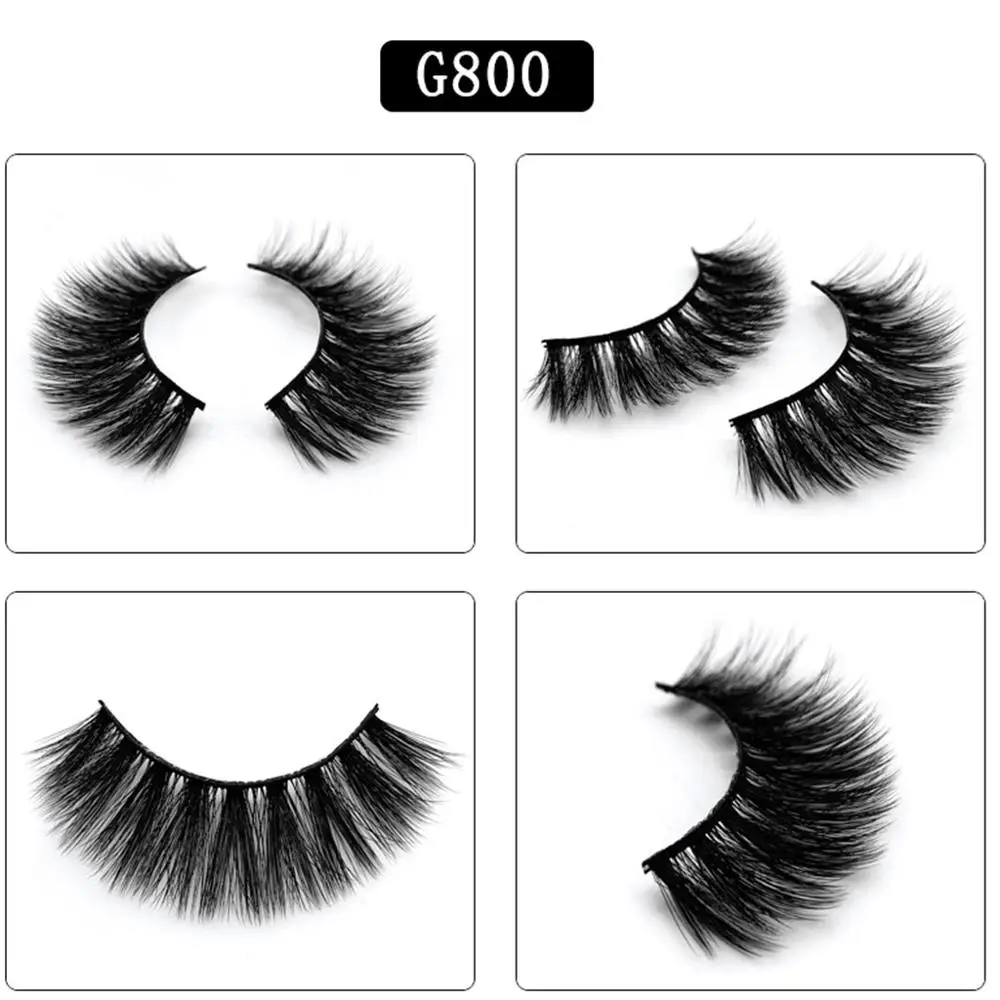 5 пар/кор. норковые ресницы натуральный длинный 3d ручной работы накладные