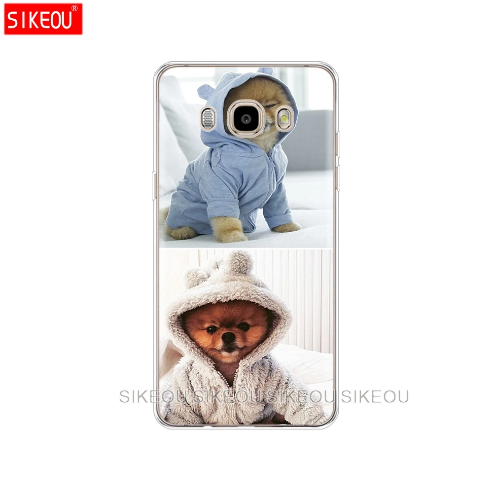 Силиконовый чехол для телефона Samsung Galaxy J1 J2 J3 J5 J7 MINI 2016 2015 prime cute dogs perro pomeranian
