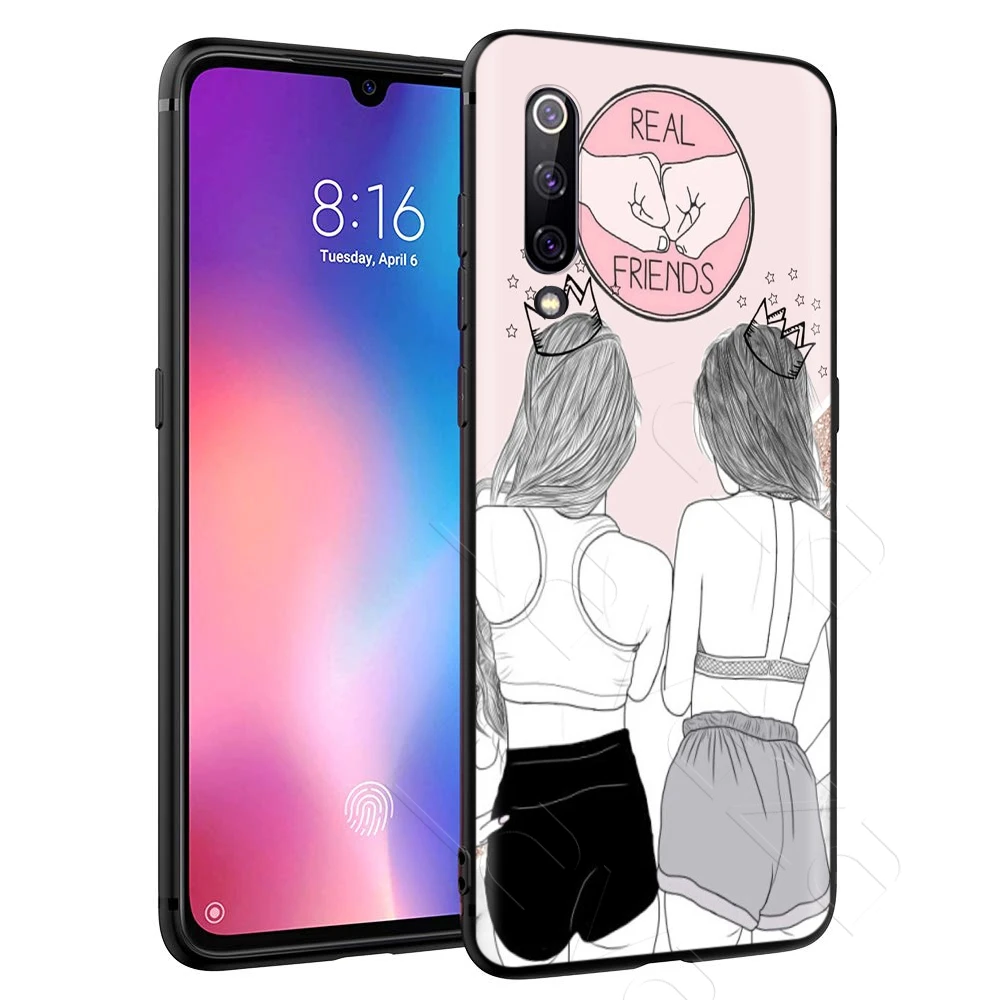 Чехол для девочек Best Friends BFF Xiaomi Redmi Note 8 9 S K30 Pro MAX 3 6 SE A1 A2 A3 10 Lite Plus 8A F1 |