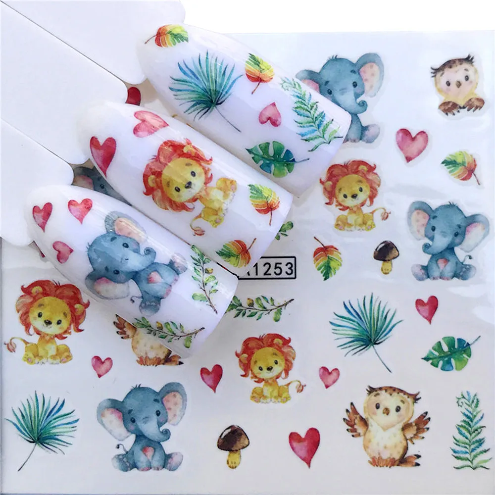 Профессиональные 10 шт./компл. наклейки для ногтей DIY Аппликация Клей цветок