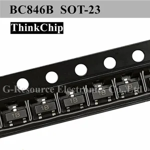 (100pcs) BC846B BC846 SOT-23 NPN Silicon Bipolar Transistor (Marking 1B)