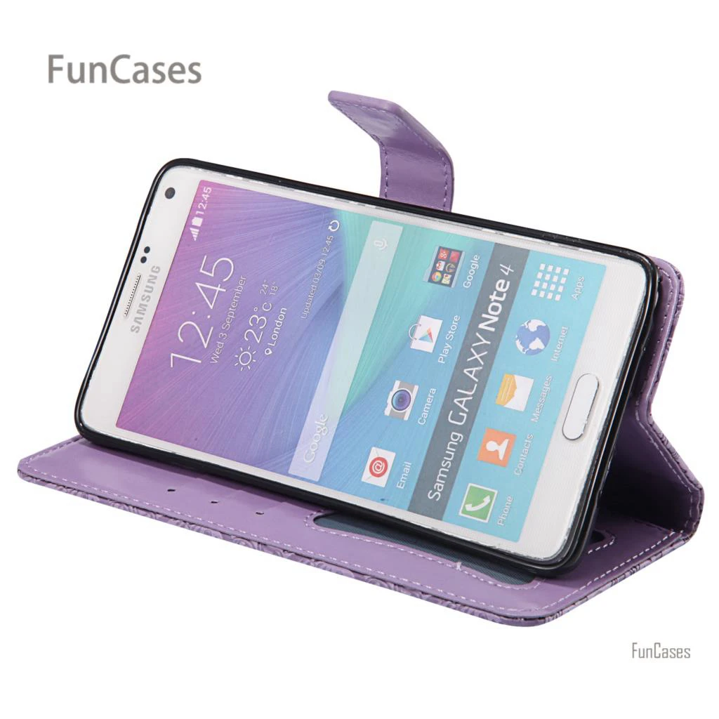 Лоза бумажник чехол на магнитном замке Сотовая связь samsung Note 4 для телефона из
