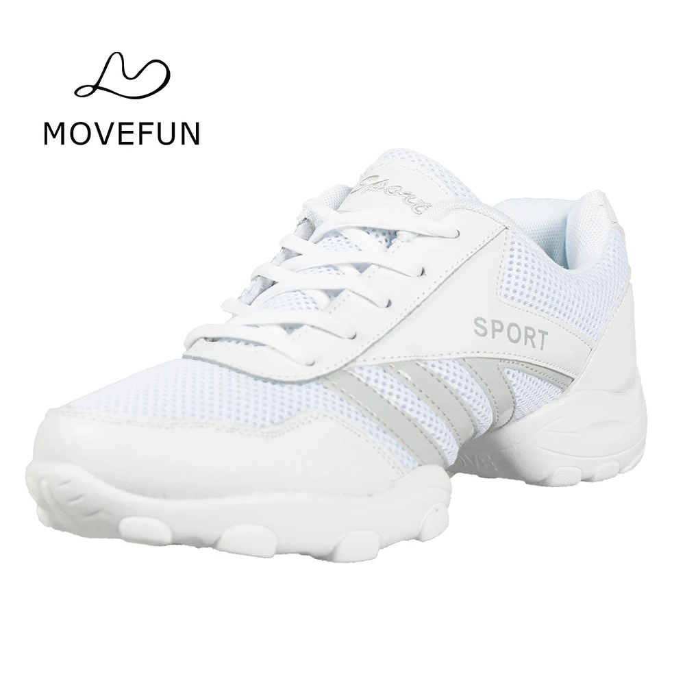 Movefun/новые танцевальные кроссовки; Мужская Спортивная обувь; дышащая Мужская Современная танцевальная обувь; спортивные кроссовки для занятий фитнесом и танцами; джазовая обувь для мужчин и мальчиков 65