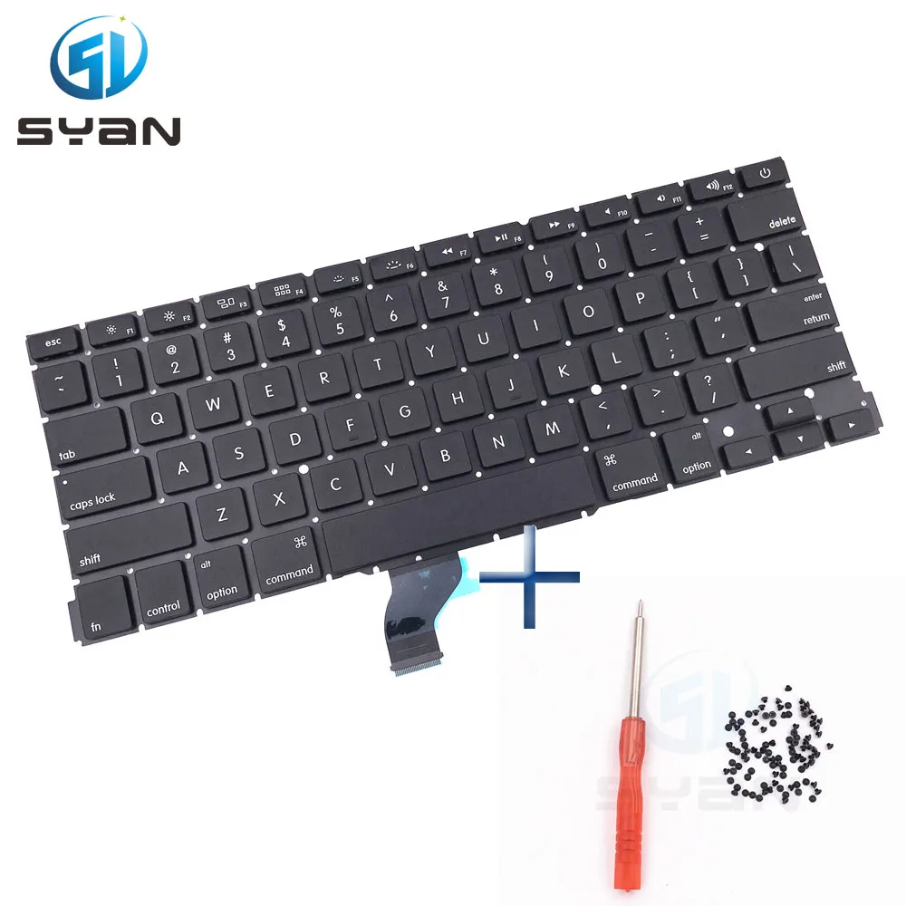 

US A1278 A1286 A1369 A1370 A1425 A1502 A1398 A1465 A1466 keyboard for Macbook laptop keyboards backlit backlight New