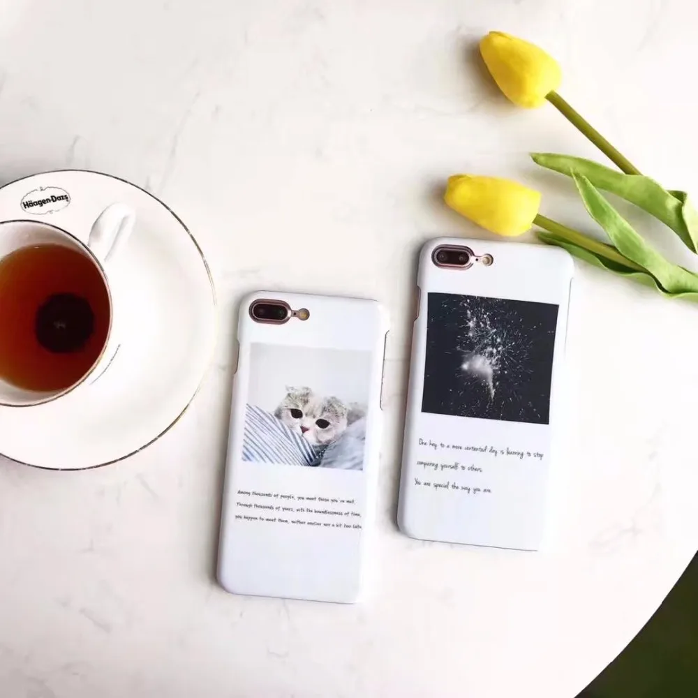Для iPhone 6 S Чехол 3D Новый Дизайн прекрасный кот Письма мягкий силиконовый чехол