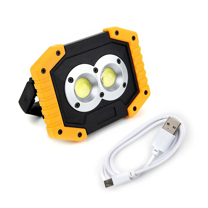 Портативный Прожектор LED COB рабочий свет водонепроницаемый USB перезаряжаемая