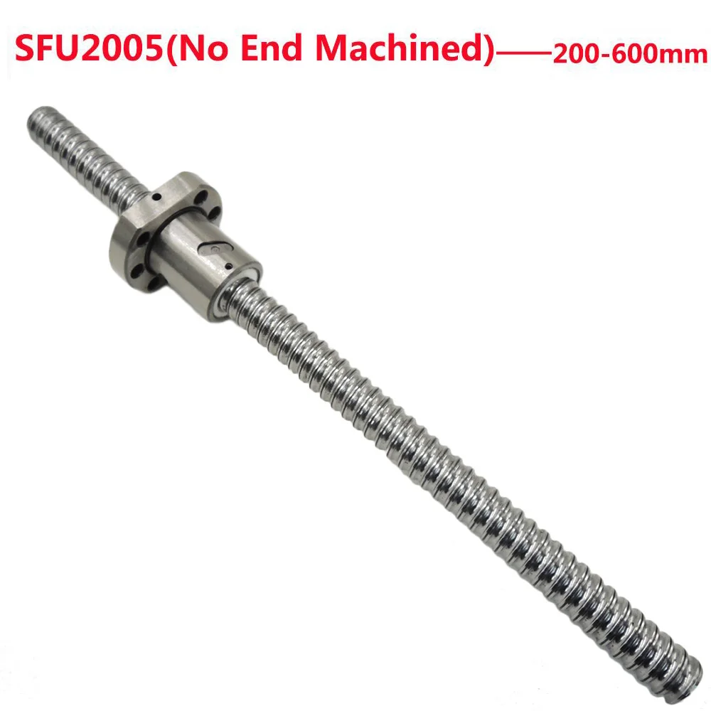 1SET No End Machined SFU2005 200/250/300/350/400/450/500/550/600mm Ball Screw with 2005 Ball Nut OD 36mm CNC
1SET No End Machined SFU2005 200/250/300/350/400/450/500/550/600mm Ball Screw with 2005 Ball Nut OD 36mm CNC