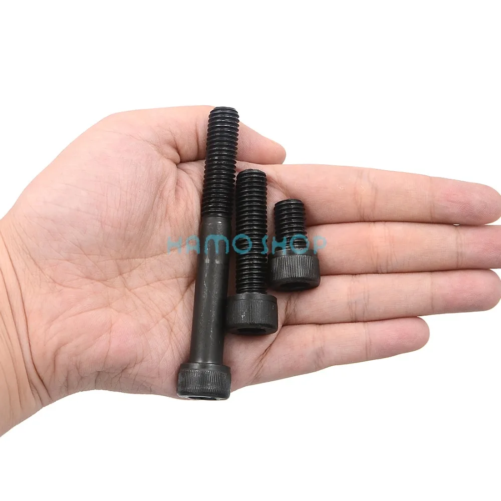 

5pcs M10 Allen Hex Head Shcs Black Screws Steel Bolt Cap Hexagon Head Socket Hex