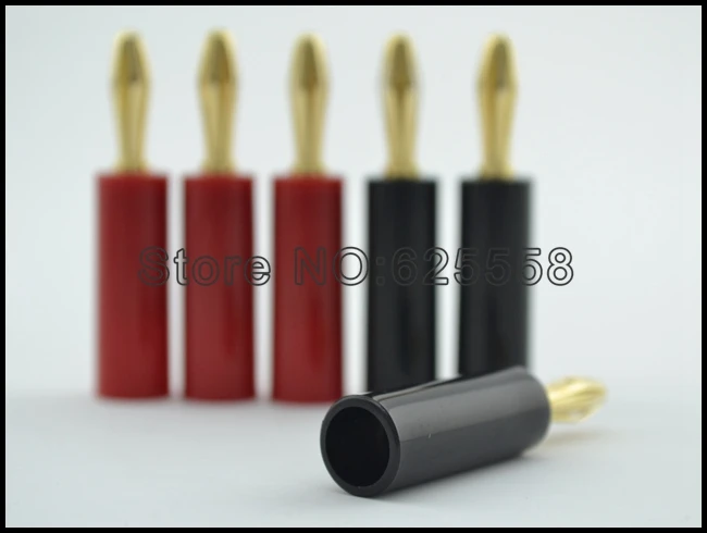 Hifi audio 8 шт./лот динамик банановые штекеры 24K позолоченный адаптер разъем аудио