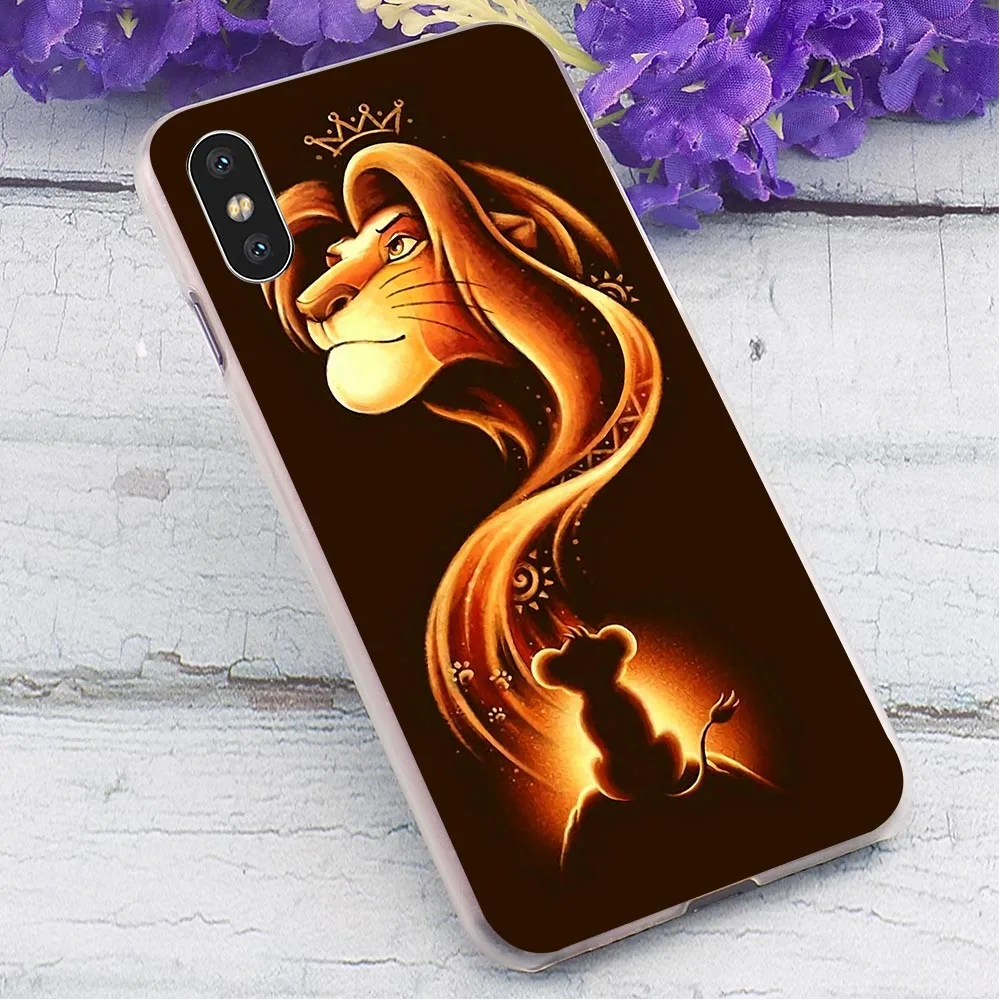 Жесткий Чехол для iPhone 6, чехол Король Лев для iPhone 8, чехлы 7, XR, Xs, Max, 8 Plus, 5, 6 S, 5S, SE, защитный чехол s
