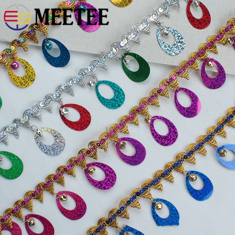 Meetee 1 шт. (9 м) 6 см Подвеска с кисточками кружева блестки бахрома планки ленты DIY