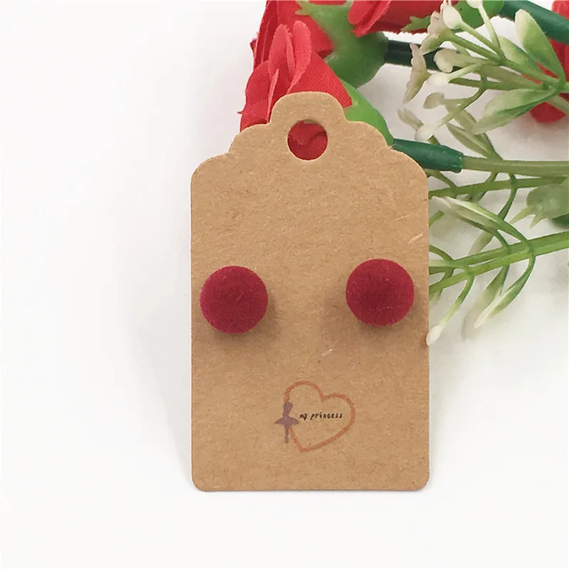 100 шт милые ювелирные аксессуары дисплей карта маленькие серьги Упаковка 5x3 см