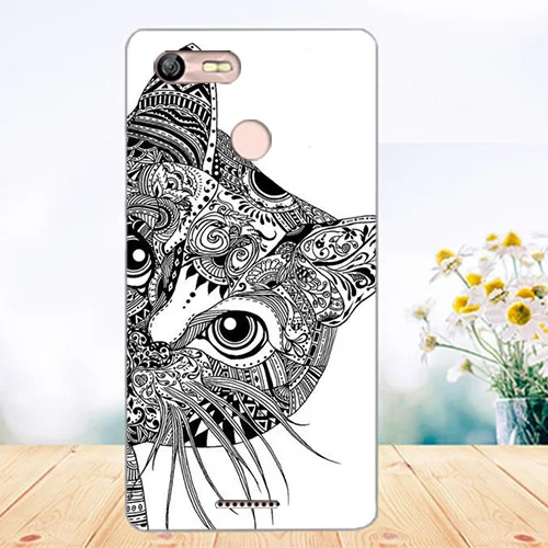 Мягкий ТПУ чехол для телефона для BQ BQ-5204 Strike Selfie Cover силиконовый окрашенный Тигр филин Роза башни Fundas прозрачный для BQ 5204 чехол s