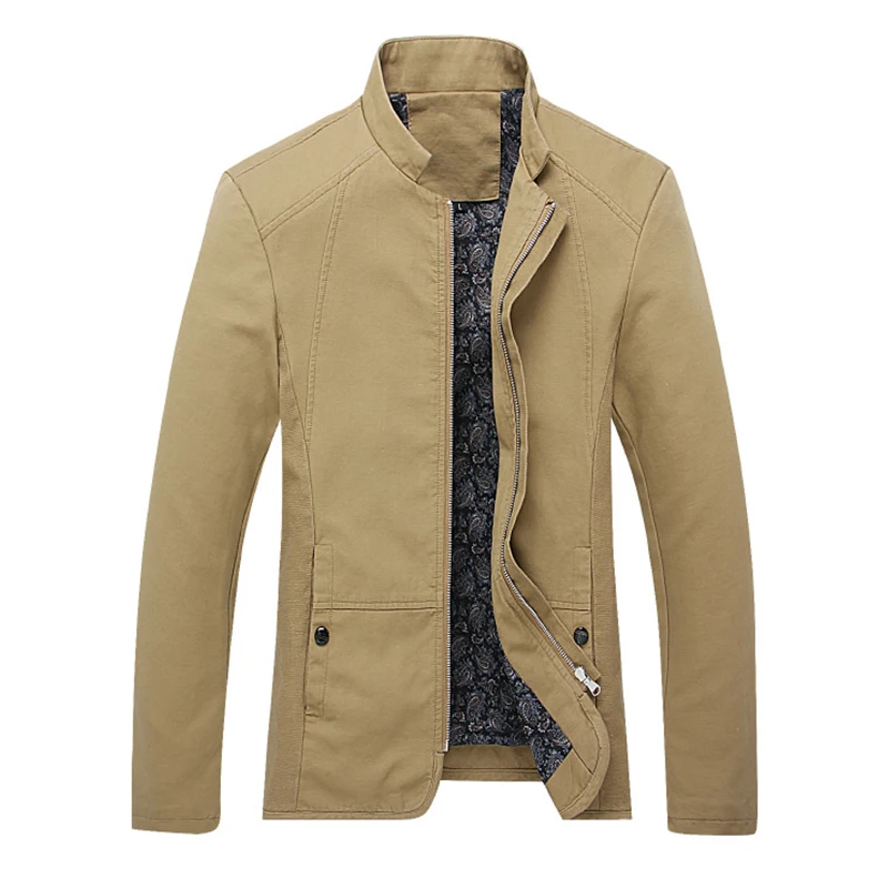 2020 Весна натуральный хлопок куртки для мужчин Уличная повседневные пальто