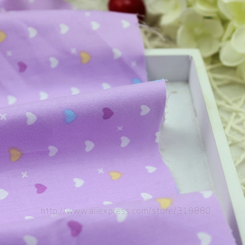 TIANXINYUE 5 шт. Фиолетовый 40*50 см хлопок Ткань DIY шитье лоскутное детские сумки для кровати Тильда кукла ткань текстильная ткань для дома