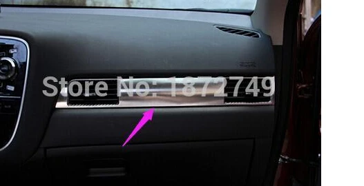 

Stainless Steel Automotive Center Stack Cover Decoration 1pc For Mitsubishi Outlander 2013 2014 2015