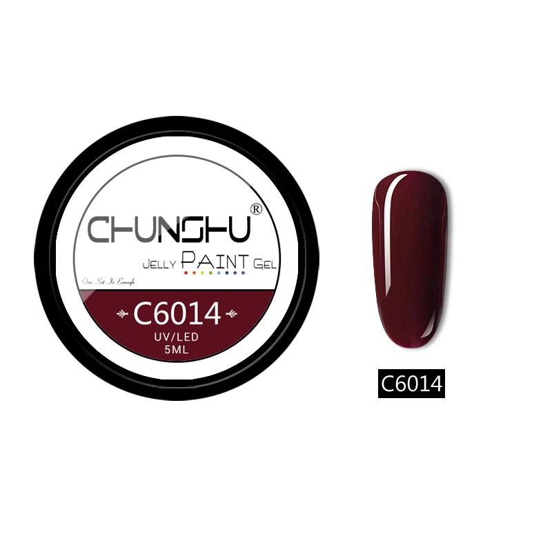C6014 CHUNSHU 66 цветов УФ-гель для ногтей Желейный Цветной Гель-лак для рисования 5 мл впитывающий лак для ногтей гель для ногтей Дизайн ногтей маникюр DIY - Цвет: C6014