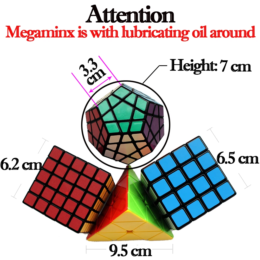 Профессиональный магический куб 3*3*3 3x3x3 скоростной 4x4x4 5x5 QiYi's Megaminx Puzle Cube 4*4*4 с
