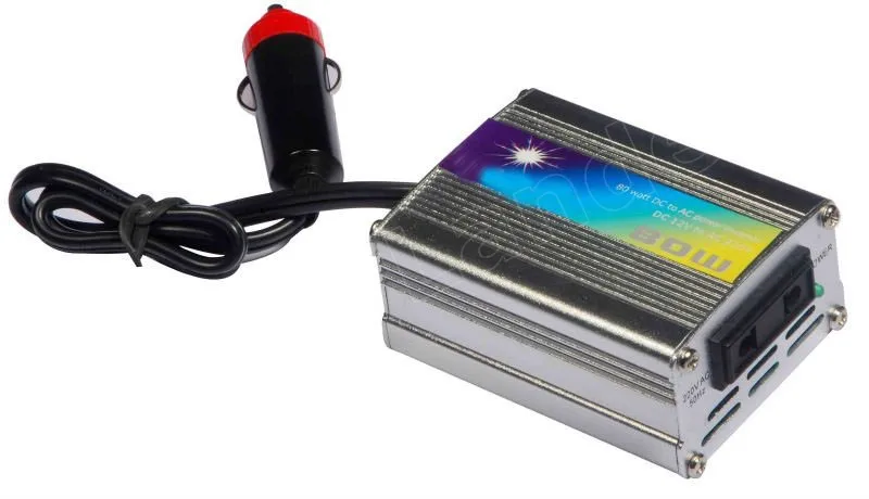 Новый 80 Вт автомобильный инвертор зарядное устройство с прикуривателем