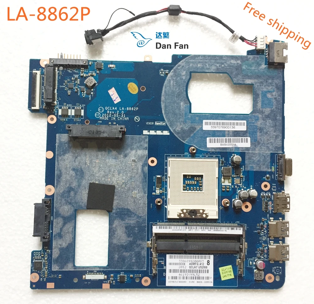 QCLA4 LA 8862P материнская плата для ноутбука SAMSUNG NP350V5C 350V5X 350V5C 100% протестированная