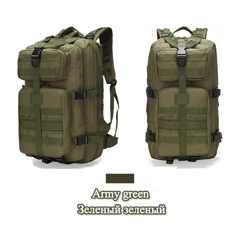 Army Green 35L военная сумка армейская тактическая наружная походная мужская военный тактический рюкзак Оксфорд Велоспорт Туризм Спорт Альпинизм 3 P Сумки - Цвет: Army Green