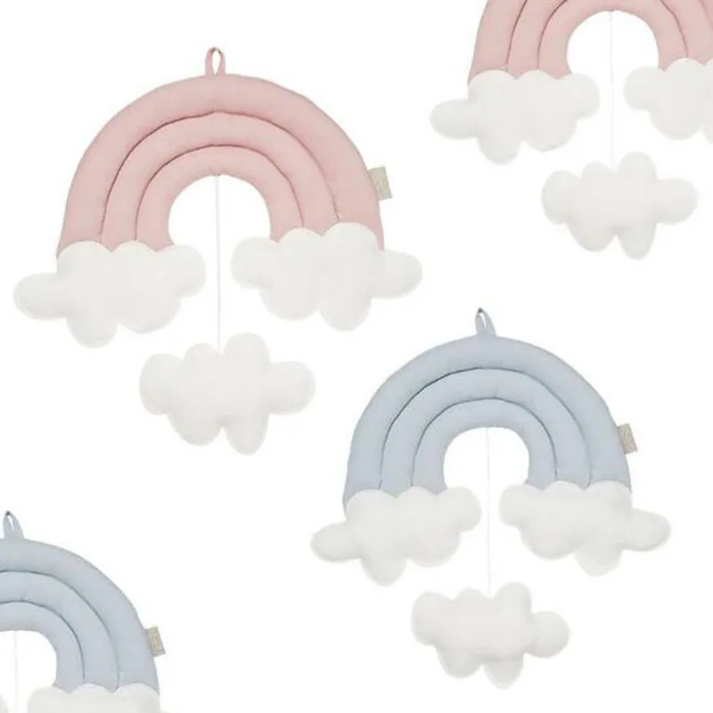 Новая Радужная облако висел Украшения кровать Шторы аксессуар Детская комната